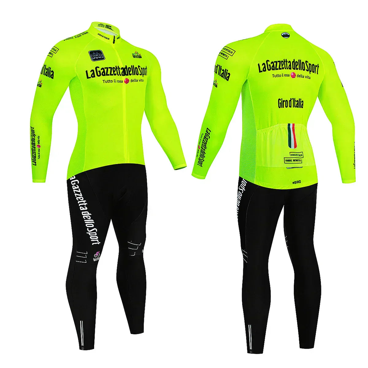 Giro d'Italia - Long-Sleeve Professional Cycling Set