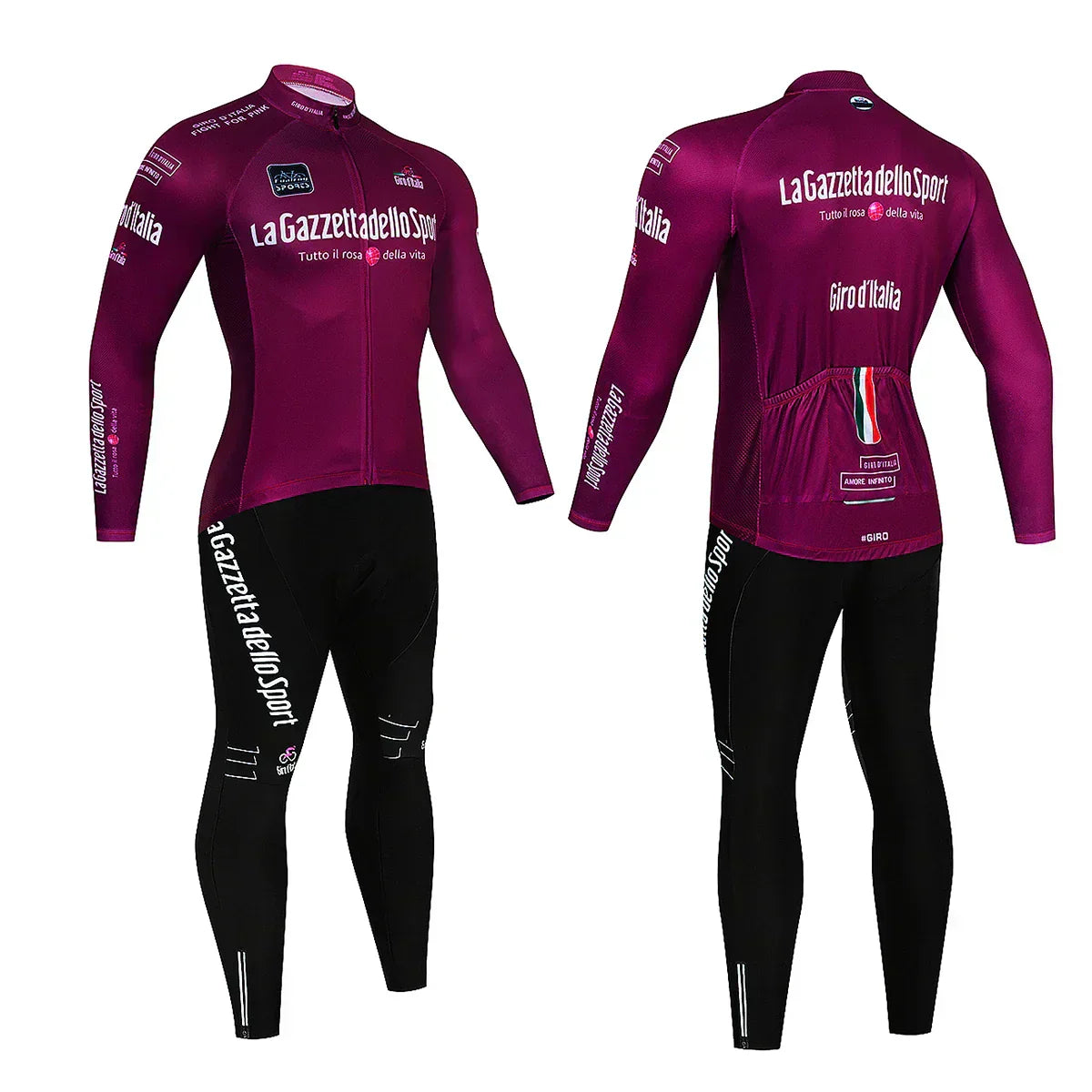 Giro d'Italia - Long-Sleeve Professional Cycling Set